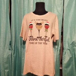 Holiday Time Beige T-Shirt